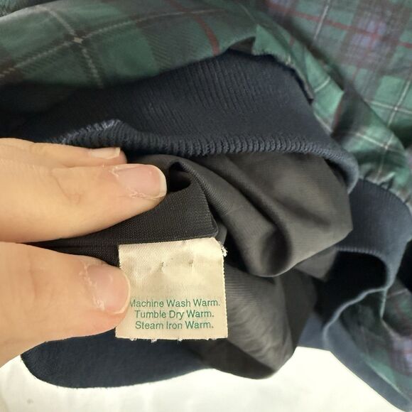 Forrester's Outerwear Windbreaker Men's XL Green Blue Plaid Vneck Pullover - Picture 8 of 12